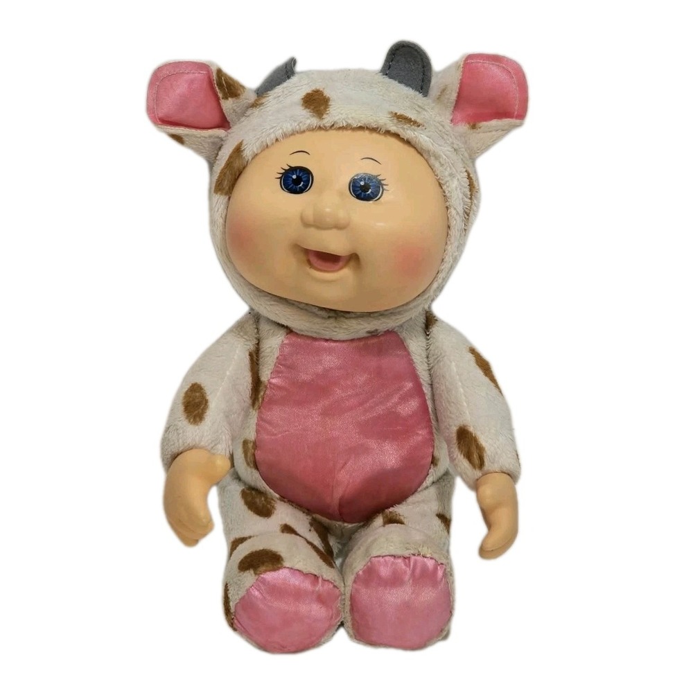 CABBAGE PATCH KIDS CUTIES ZOO FRIENDS CLARA‎ COW STUFFED ANIMAL PLUSH DOLL TOY